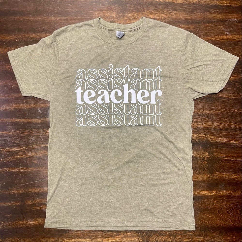 Green Teacher Assistant T-Shirt